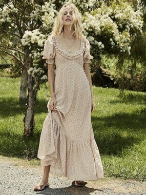 FINAL PRICE! $398 Dôen Olive Silk Dress